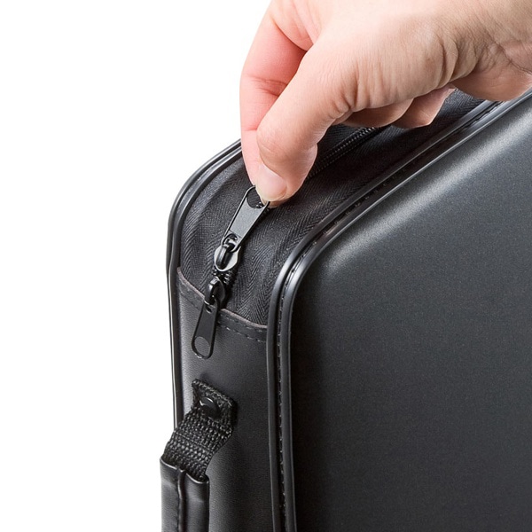 サンワサプライ CDジャケット収納対応 セミハードケース 160枚収納 ブラック FCD-WLBD160BBK 1個(ご注文単位1個)【直送品】