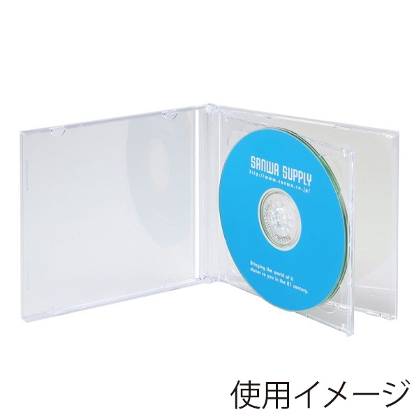 サンワサプライ Blu-ray・DVD・CDケース 2枚収納タイプ FCD-22CLN2 1個（ご注文単位1個）【直送品】