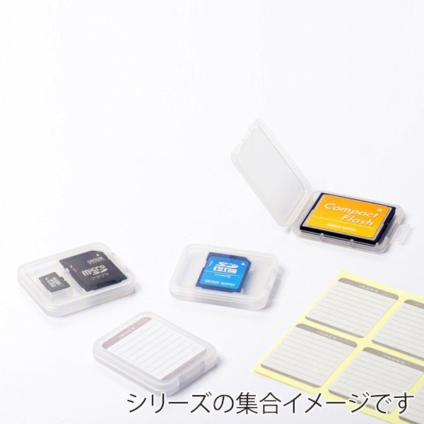 サンワサプライ メモリーカードクリアケース SDカード用 6個入 FC-MMC10SDN 1個（ご注文単位1個）【直送品】