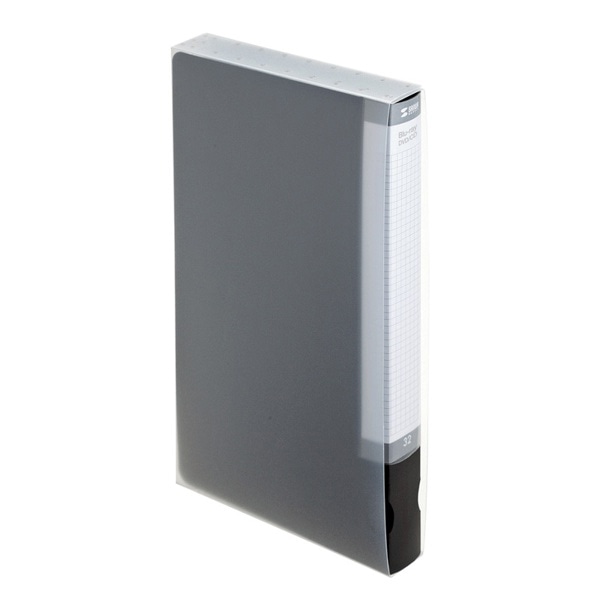 サンワサプライ ブルーレイディスク ファイルケース 32枚収納 ブラック FCD-FLBD32BK 1個（ご注文単位1個）【直送品】