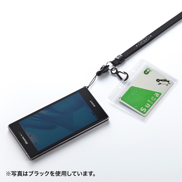 サンワサプライ ネックストラップ 10mm幅 ブルー DG-ST16BL 1個（ご注文単位1個）【直送品】