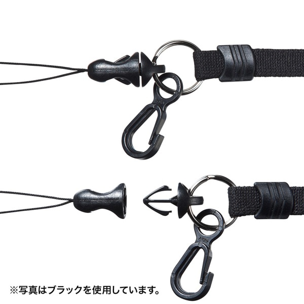 サンワサプライ ネックストラップ 10mm幅 ブルー DG-ST16BL 1個（ご注文単位1個）【直送品】