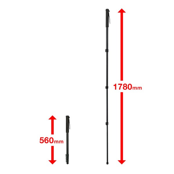 サンワサプライ マルチスタンド 一脚 DG-CAM23 1個（ご注文単位1個）【直送品】