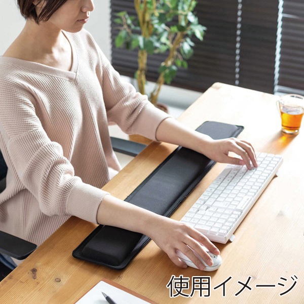 サンワサプライ 超大型低反発リストレスト ブラック TOK-MU4BK 1個（ご注文単位1個）【直送品】