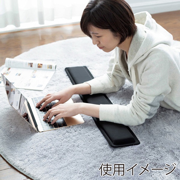 サンワサプライ 超大型低反発リストレスト ブラック TOK-MU4BK 1個（ご注文単位1個）【直送品】