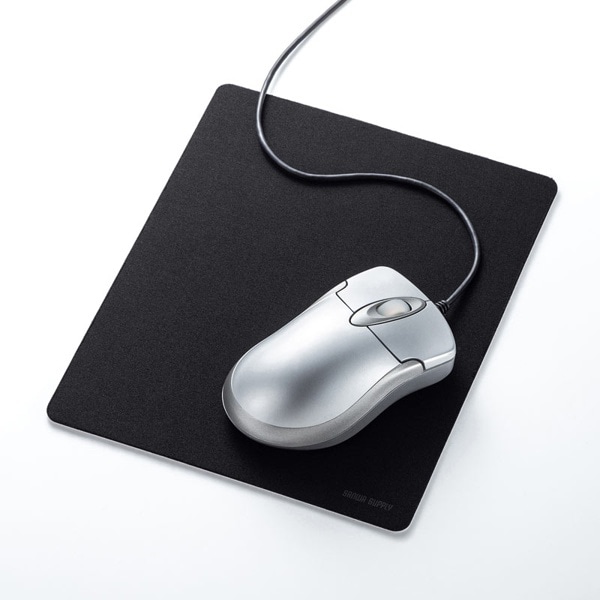 サンワサプライ ずれないマウスパッド Mサイズ ブラック MPD-NS6BK-M 1個（ご注文単位1個）【直送品】