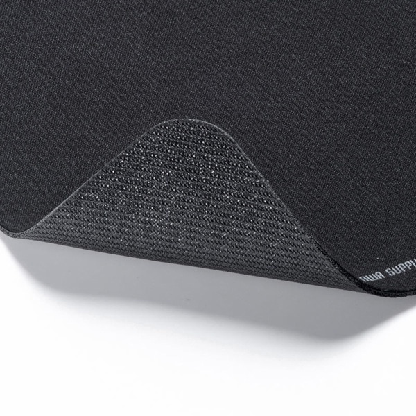 サンワサプライ 抗菌マウスパッド ブラック MPD-AM1BK 1個(ご注文単位1個)【直送品】