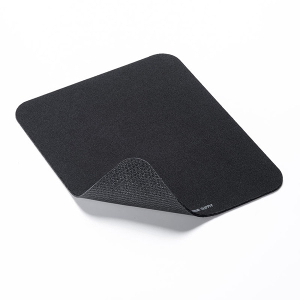 サンワサプライ 抗菌マウスパッド ブラック MPD-AM1BK 1個(ご注文単位1個)【直送品】