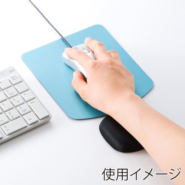 サンワサプライ 低反発リストレスト ミニ ブラック TOK-MU2NBK2 1個(ご注文単位1個)【直送品】