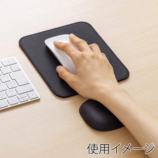 サンワサプライ 低反発リストレスト ミニ ブラック TOK-MU2NBK2 1個(ご注文単位1個)【直送品】