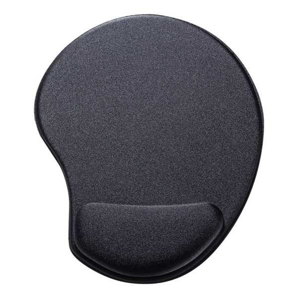 サンワサプライ 低反発リストレスト付きマウスパッド 抗菌 MPD-MU4BK 1個（ご注文単位1個）【直送品】