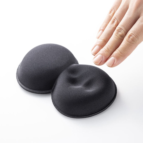 サンワサプライ 低反発リストレスト 抗菌 マウス用 TOK-MU5BK 1個（ご注文単位1個）【直送品】