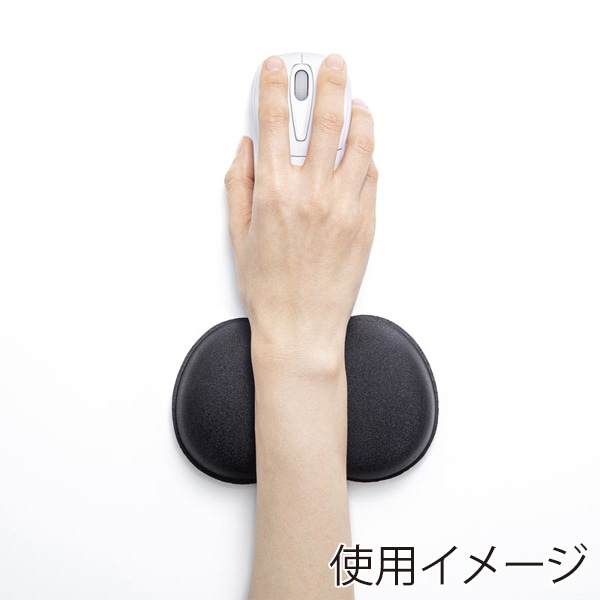 サンワサプライ 低反発リストレスト 抗菌 マウス用 TOK-MU5BK 1個（ご注文単位1個）【直送品】