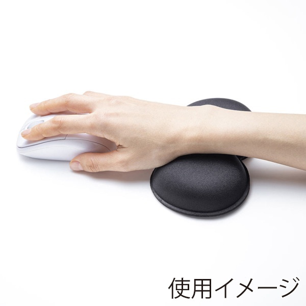 サンワサプライ 低反発リストレスト 抗菌 マウス用 TOK-MU5BK 1個（ご注文単位1個）【直送品】
