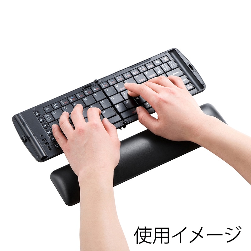 サンワサプライ キーボード用リストレスト マウス・マウスパッド用 TOK-GELPNLBKN 1個(ご注文単位1個)【直送品】