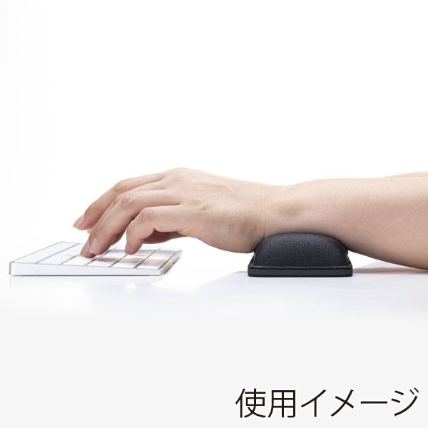 サンワサプライ 低反発リストレスト 抗菌 キーボード用 W450mm ブラック TOK-MU6BK-L 1個(ご注文単位1個)【直送品】