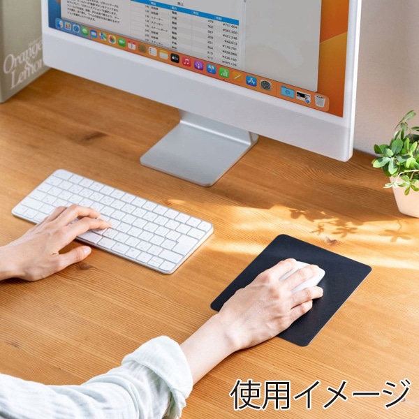 サンワサプライ 抗菌マウスパッド ハード Sサイズ ブラック MPD-AM2BK-S 1個(ご注文単位1個)【直送品】