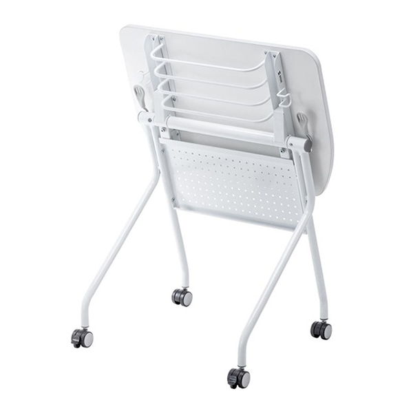 サンワサプライ フォールディングデスク W730×D500mm ホワイト／ホワイト FLD-7350W 1個（ご注文単位1個）【直送品】