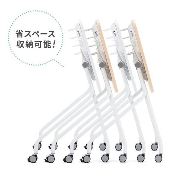 サンワサプライ フォールディングデスク W730×D500mm ホワイト／ホワイト FLD-7350W 1個（ご注文単位1個）【直送品】