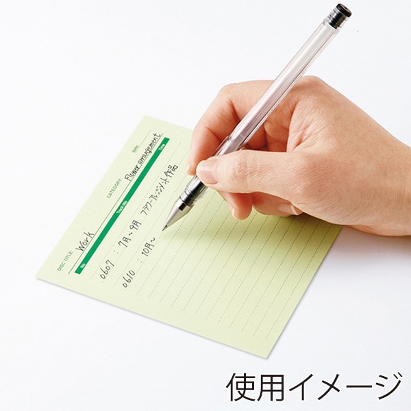 サンワサプライ 手書き用インデックスカード グリーン 20枚入 JP-IND6G 1束（ご注文単位1束）【直送品】