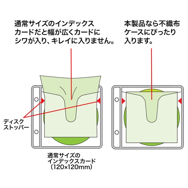 サンワサプライ 不織布ケース用インデックスカード 罫線入 50枚入 JP-IND11 1個（ご注文単位1個）【直送品】