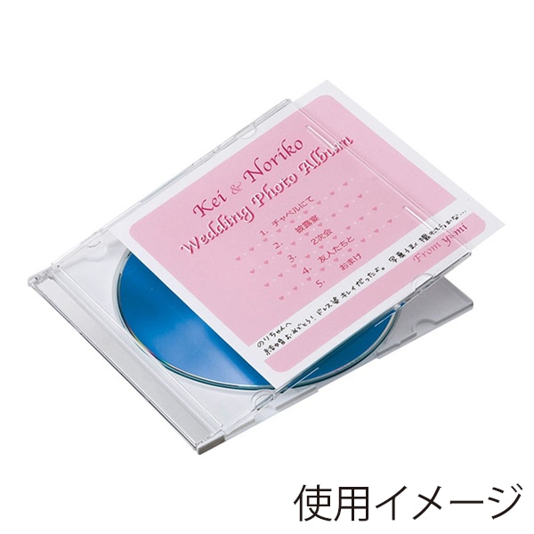サンワサプライ プラケース用インデックスカード 薄手 100枚入 JP-IND12-100 1個(ご注文単位1個)【直送品】