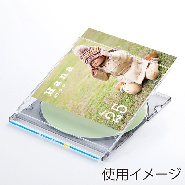 サンワサプライ インクジェット スリムケース用インデックスカード フォト光沢 20セット分 JP-INDGK4N 1個（ご注文単位1個）【直送品】