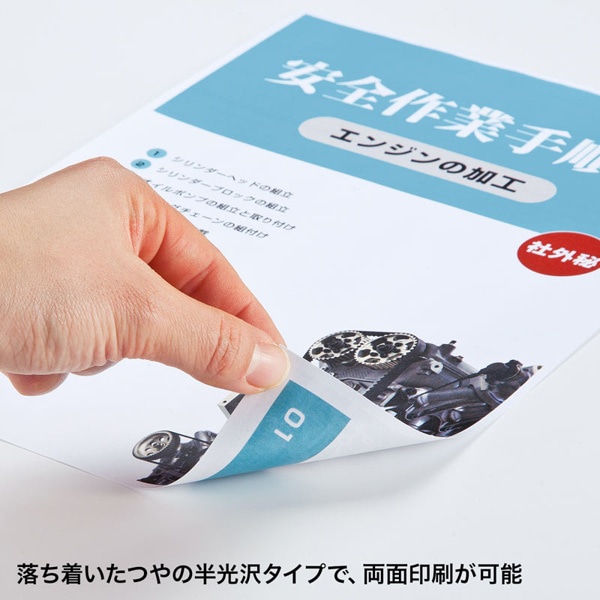 サンワサプライ カラーレーザー 耐水紙 中厚 A4 50枚 LBP-WPF15MDPN 1個（ご注文単位1個）【直送品】
