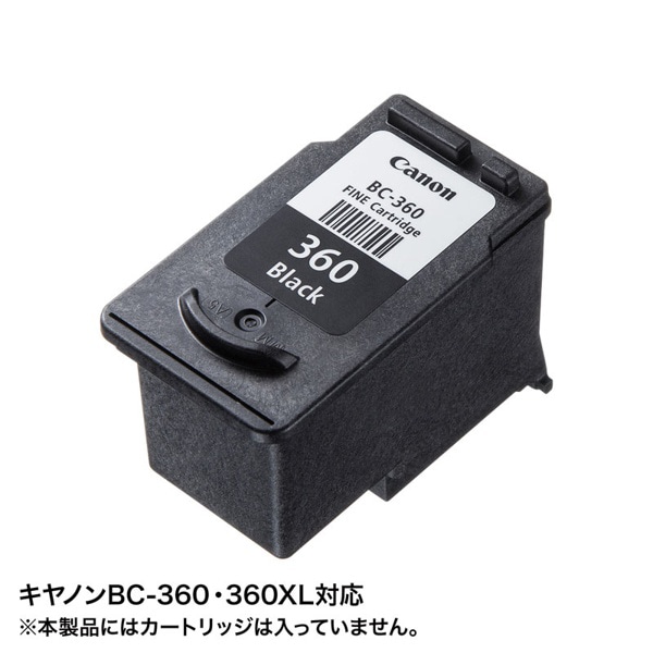 サンワサプライ 詰め替えインク キャノン 工具付き 顔料ブラック BC-360用 INK-C360B60S 1個(ご注文単位1個)【直送品】