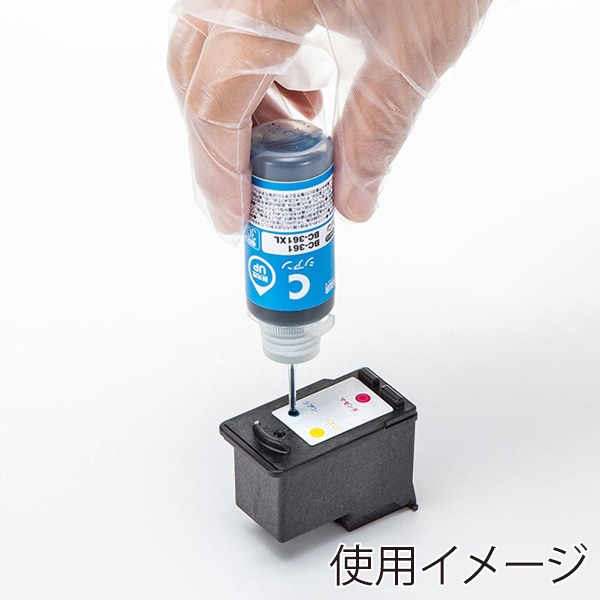 サンワサプライ 詰め替えインク キャノン 工具付き 3色 BC-361用 INK-C361S30S 1個（ご注文単位1個）【直送品】