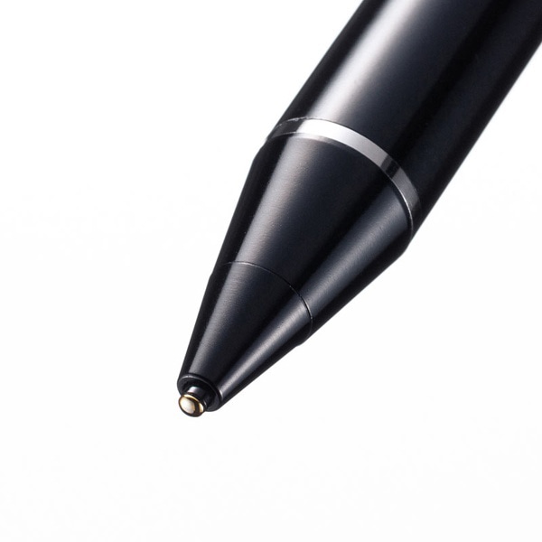 サンワサプライ 充電式極細タッチペン ブラック PDA-PEN46BK 1個（ご注文単位1個）【直送品】