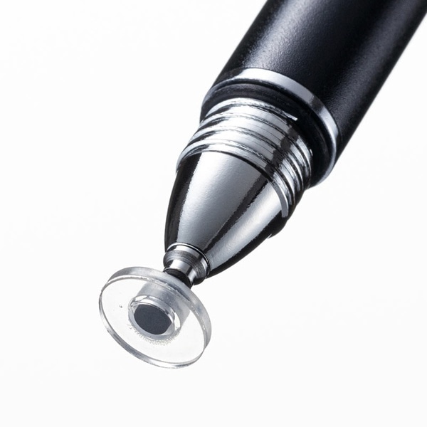サンワサプライ ディスク式タッチペン ブラック PDA-PEN49BK 1個（ご注文単位1個）【直送品】