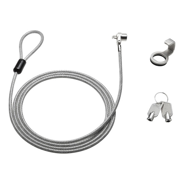 サンワサプライ ケーブルロック付きセキュリティワイヤー SL-87 1個（ご注文単位1個）【直送品】