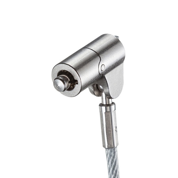 サンワサプライ セキュリティワイヤー・シリンダ nanoスロット対応 SLE-38S-1 1個(ご注文単位1個)【直送品】