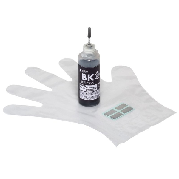 サンワサプライ 詰め替えインク キャノン 顔料ブラック BCI-300／330 XKI-N20用 INK-C330B60 1個（ご注文単位1個）【直送品】