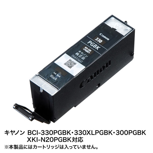 サンワサプライ 詰め替えインク キャノン 顔料ブラック BCI-300／330 XKI-N20用 INK-C330B60 1個（ご注文単位1個）【直送品】