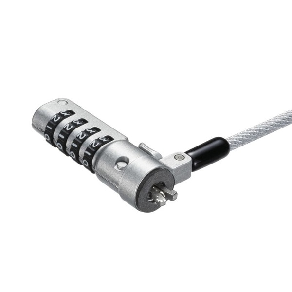 サンワサプライ セキュリティワイヤー 標準・ナノ対応 ダイヤル錠 SL-92 1個（ご注文単位1個）【直送品】