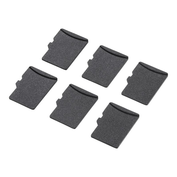サンワサプライ microSDカードスロット用キャップ 6個入 TK-MSDCAP 1個（ご注文単位1個）【直送品】