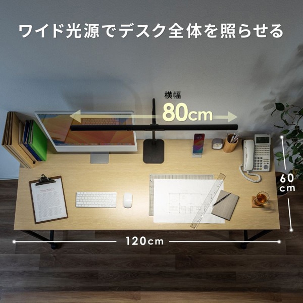 サンワサプライ LEDデスクライト フレキシブルアーム LED-DESK3BK 1個（ご注文単位1個）【直送品】
