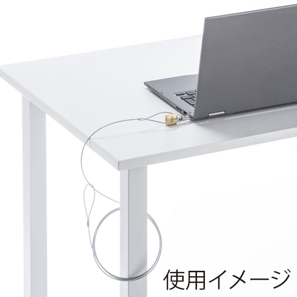 サンワサプライ セキュリティワイヤー スロットマルチ対応 南京錠タイプ SL-94 1個（ご注文単位1個）【直送品】