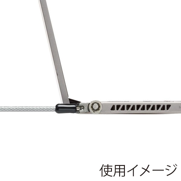 サンワサプライ セキュリティワイヤー 標準・nanoスロット対応 SLE-91S-1 1個（ご注文単位1個）【直送品】