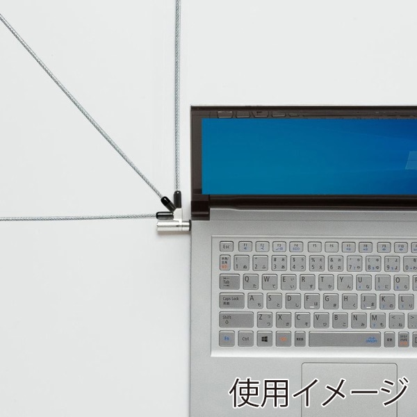 サンワサプライ セキュリティワイヤー 標準・nanoスロット対応 SLE-91S-1 1個（ご注文単位1個）【直送品】