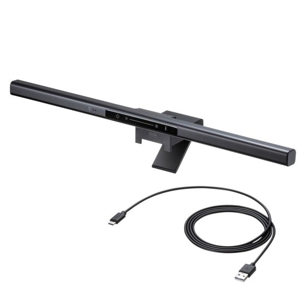 サンワサプライ モニターライト センサーON／OFF機能付き LED-CLP5UBK 1個（ご注文単位1個）【直送品】