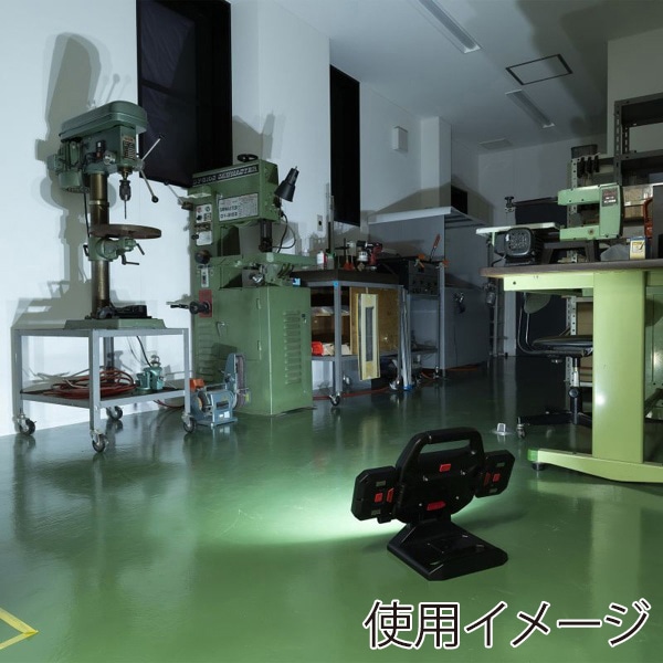 サンワサプライ 高輝度LED投光器 充電式 LED-FL1BK 1個（ご注文単位1個）【直送品】