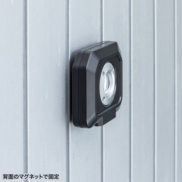 サンワサプライ 高輝度LED投光器 充電式 LED-FL1BK 1個（ご注文単位1個）【直送品】