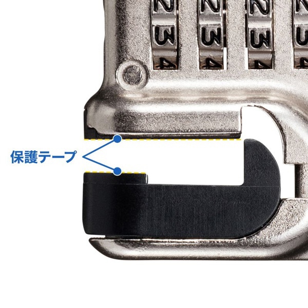 サンワサプライ Surface用セキュリティワイヤー ダイヤル錠タイプ SLE-48SSFPG 1個（ご注文単位1個）【直送品】