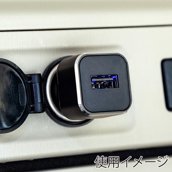 サンワサプライ カーチャージャー 1ポート 2.4A CAR-CHR73U 1個（ご注文単位1個）【直送品】