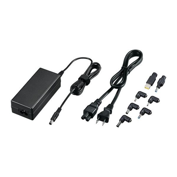サンワサプライ ノートパソコン用ACアダプタ 65W・マルチタイプ ACA-DC88ML 1個（ご注文単位1個）【直送品】