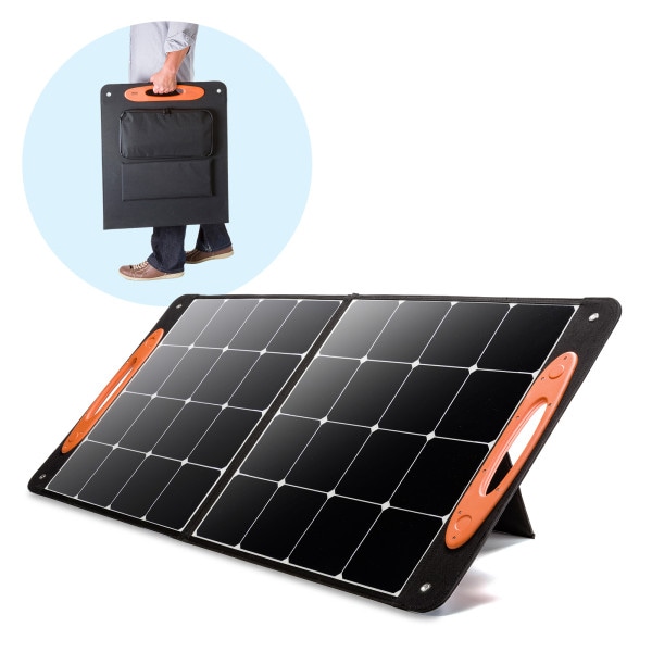 サンワサプライ ポータブルソーラーパネル 100W BTL-SP1 1個(ご注文単位1個)【直送品】