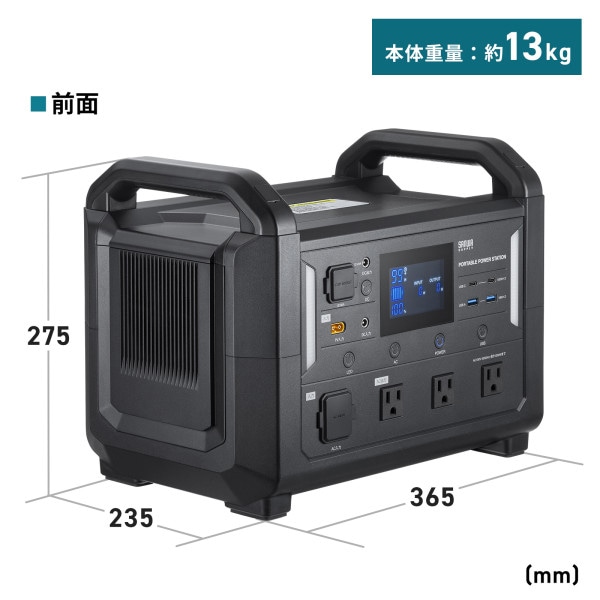 サンワサプライ ポータブル電源 1152Wh BTL-RDC30 1個(ご注文単位1個)【直送品】